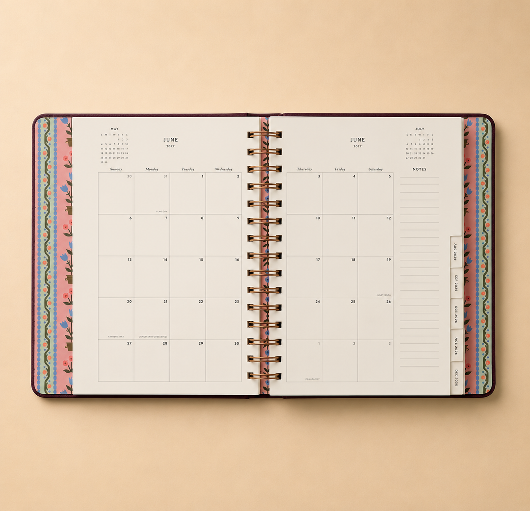 أجندة 2026–2027 من Rifle Paper Co.