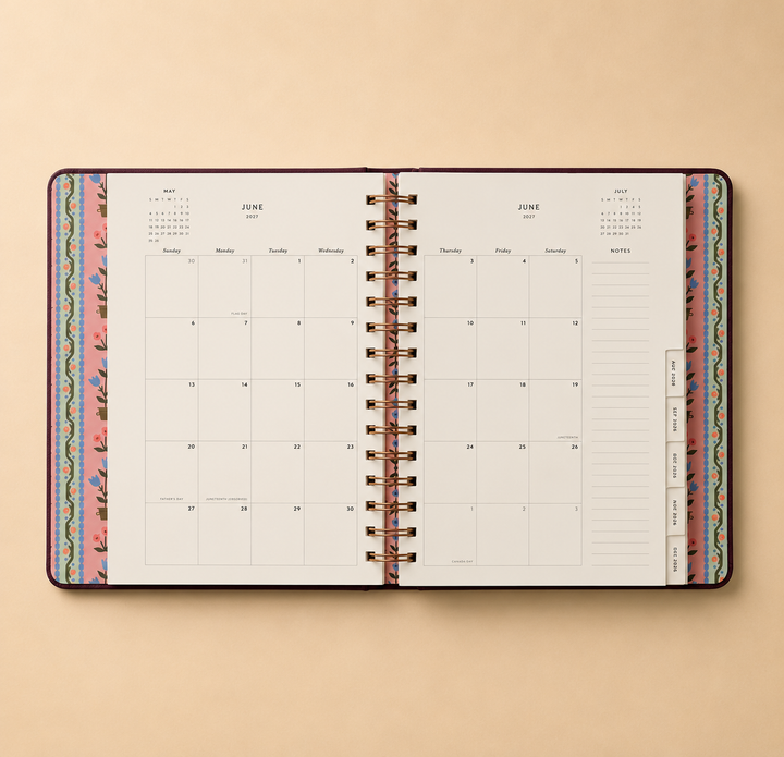 أجندة 2026–2027 من Rifle Paper Co.