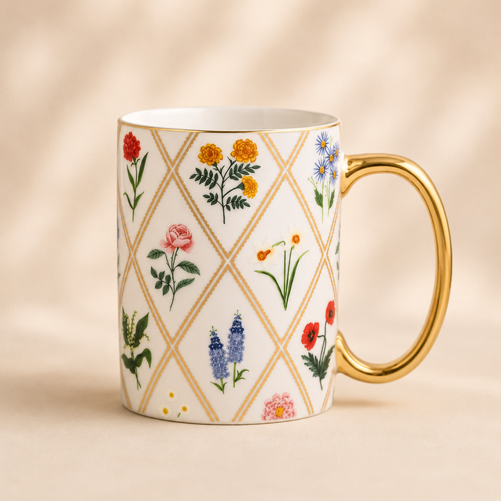 كوب بورسلان من Rifle Paper Co. ☕🌸
