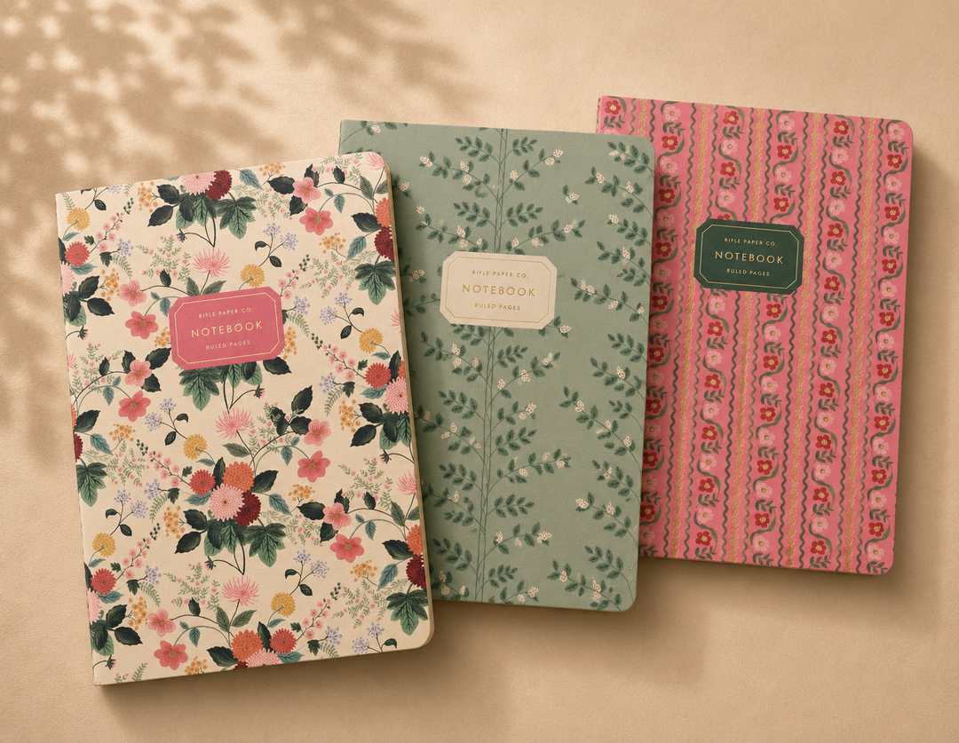 طقم مدوّنات من Rifle Paper Co. 🌸