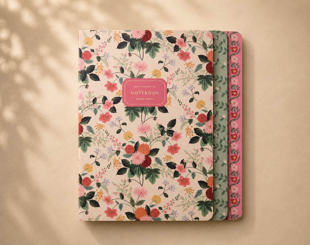 طقم مدوّنات من Rifle Paper Co. 🌸