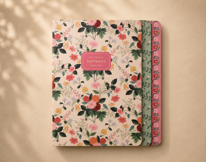 طقم مدوّنات من Rifle Paper Co. 🌸