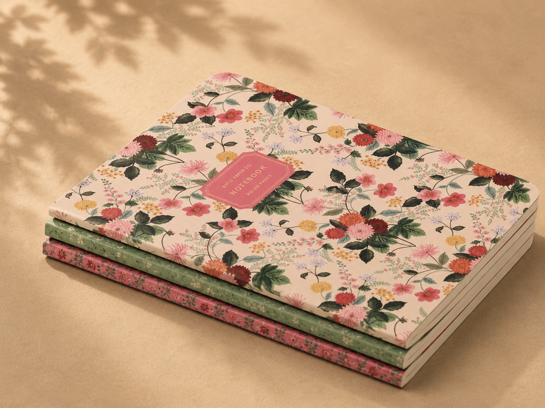 طقم مدوّنات من Rifle Paper Co. 🌸